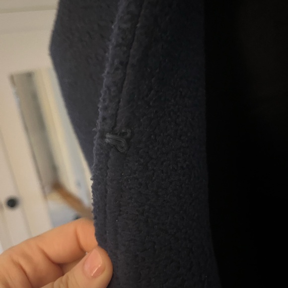 Dudley Stephens Lafayette Vest in Sherpa Navy Fleece - Picture 7 of 9